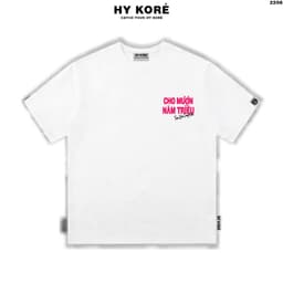 Áo Thun HY KORÉ CHO MƯỢN 5 TRIỆU 2206 Form Rộng Localbrand Oversize Unisex Vải Cotton 75% Nam Nữ Mặc Đẹp 3