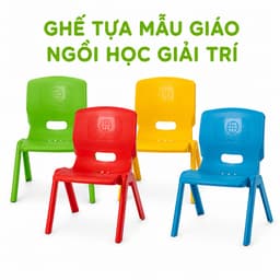 Ghế Tựa Mẫu Giáo Nhựa PP Cao Cấp Ngồi Học Vẽ Đọc Sách GD279 - Ghế Nhựa Mầm Non Việt Nhật Cho Trẻ Em 2