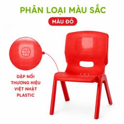 Ghế Tựa Mẫu Giáo Nhựa PP Cao Cấp Ngồi Học Vẽ Đọc Sách GD279 - Ghế Nhựa Mầm Non Việt Nhật Cho Trẻ Em 8