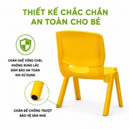 Ghế Tựa Mẫu Giáo Nhựa PP Cao Cấp Ngồi Học Vẽ Đọc Sách GD279 - Ghế Nhựa Mầm Non Việt Nhật Cho Trẻ Em 4