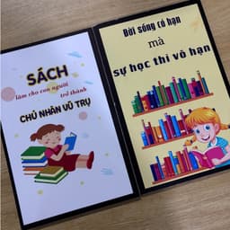 Bộ 6 Tranh Slogan Dán Tường Trang Trí Góc Học Tập, Lớp Học Cho Bé HX402 - Tranh Decor Phòng Ngủ, Bàn Học Cho Bé 8
