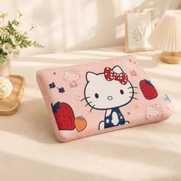 Gối Cao Su Non Cotton Em Bé Aniva Bedding 44x27x4/6cm Êm Ái Thoáng Khí Nâng Đỡ Cổ Vai Cho Bé 2