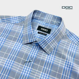 Sơ mi ngắn tay DGC dáng suông Smart Casual vạt bằng, Vải sợi tre mềm mại thoáng mát - SASNBF133M 5