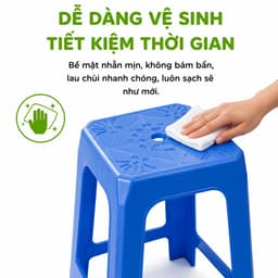 2 Ghế Đẩu Cao Gia Đình Nhựa 2145 Việt Nhật Cao Cấp Chắc Chắn Bền Đẹp Chịu Lực Tốt GD276 4