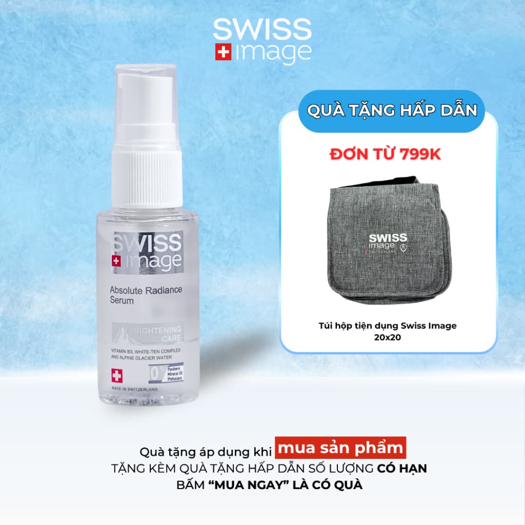 [ Chính Hãng ] Tinh chất SWISS IMAGE Absolute Radiance Whitening Serum 30ml tiemcohaii