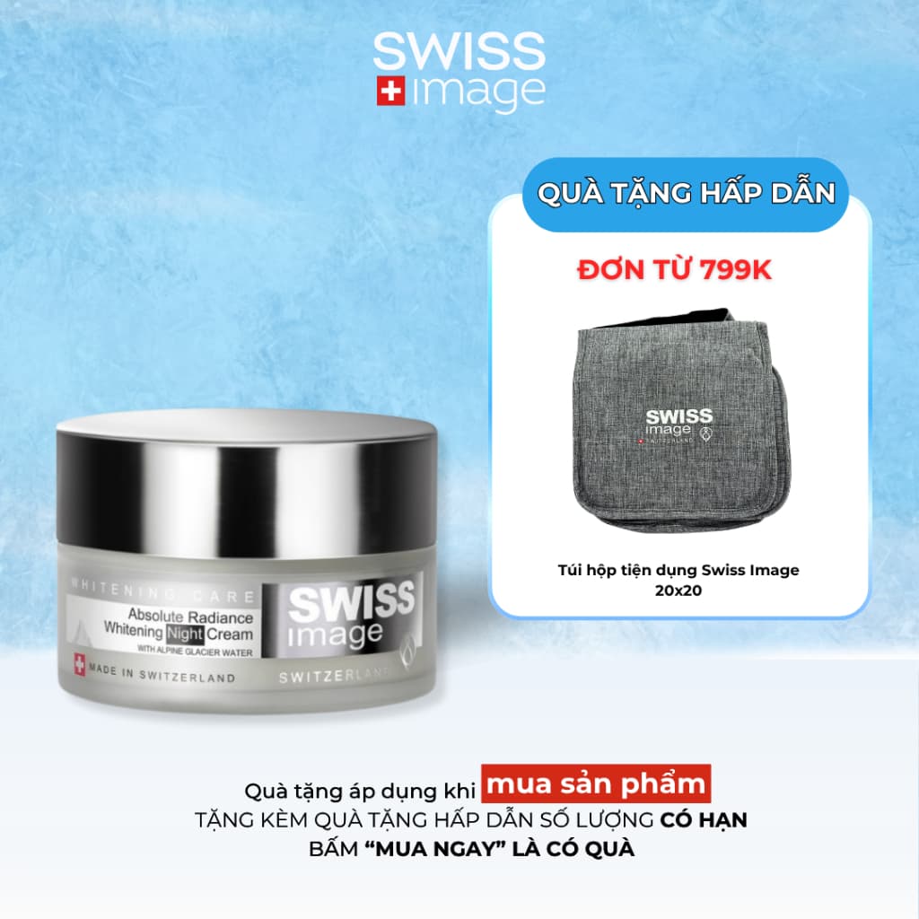 Kem dưỡng SWISS IMAGE giúp dưỡng trắng da giảm thâm nám ban đêm Radiance Whitening Night Cream 50ml
