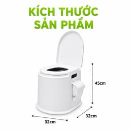 Bồn Cầu Nhựa Di Động Cho Người Già Trẻ Em Chất Liệu PP Cao Cấp Thiết Kế Chắc Chắn GD227 7