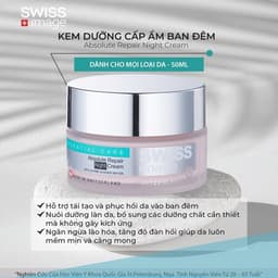 [ Chính Hãng ]Kem Dưỡng Ẩm  Swiss Image Absolute Repair Night Cream 50ml tiemcohaii 4