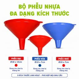 Phễu Nhựa Đa Năng PP Cao Cấp Rót Chất Lỏng Chống Tràn Thiết Kế Miệng Rộng Chiết Rót Dầu Ăn GD275 4