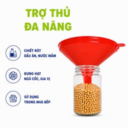 Phễu Nhựa Đa Năng PP Cao Cấp Rót Chất Lỏng Chống Tràn Thiết Kế Miệng Rộng Chiết Rót Dầu Ăn GD275 6