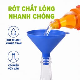 Phễu Nhựa Đa Năng PP Cao Cấp Rót Chất Lỏng Chống Tràn Thiết Kế Miệng Rộng Chiết Rót Dầu Ăn GD275 3