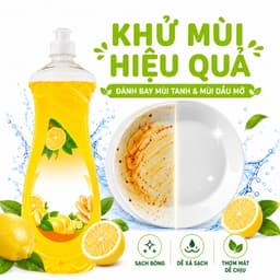 Nước Rửa Chén Gift Đánh Bay Dầu Mỡ Hiệu Quả GD348 - Dung Dịch Rửa Chén Loại Bỏ Dầu Mỡ Nhanh Chóng 3