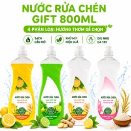 Nước Rửa Chén Gift Đánh Bay Dầu Mỡ Hiệu Quả GD348 - Dung Dịch Rửa Chén Loại Bỏ Dầu Mỡ Nhanh Chóng 2