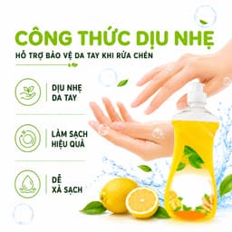 Nước Rửa Chén Gift Đánh Bay Dầu Mỡ Hiệu Quả GD348 - Dung Dịch Rửa Chén Loại Bỏ Dầu Mỡ Nhanh Chóng 4