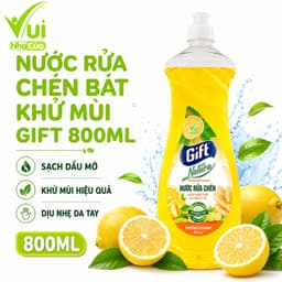 Nước Rửa Chén Gift 800ml Khử Mùi Làm Sạch Chén Bát GD348 - Nước Rửa Chén Đánh Bay Dầu Mỡ Hiệu Quả 1