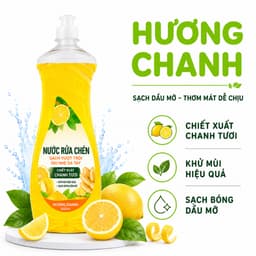 Nước Rửa Chén Gift Đánh Bay Dầu Mỡ Hiệu Quả GD348 - Dung Dịch Rửa Chén Loại Bỏ Dầu Mỡ Nhanh Chóng 6