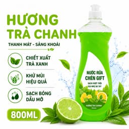 Nước Rửa Chén Gift Đánh Bay Dầu Mỡ Hiệu Quả GD348 - Dung Dịch Rửa Chén Loại Bỏ Dầu Mỡ Nhanh Chóng 7