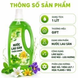 Nước Lau Sàn Gift Hương Thiên Nhiên Lưu Hương Lâu GD350 - Dung Dịch Lau Sàn Gift Khử Mùi Hiệu Quả 4