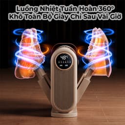Máy Sấy Giày Thông Minh 4 Ống Khí Tia UV Khử Khuẩn Sấy Nhanh Thêm Tinh Dầu Khử Mùi Luôn Khô Sạch 2