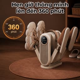 Máy Sấy Giày Thông Minh 4 Ống Khí Tia UV Khử Khuẩn Sấy Nhanh Thêm Tinh Dầu Khử Mùi Luôn Khô Sạch 1
