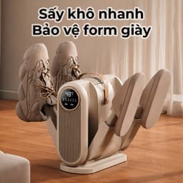 Máy Sấy Giày Thông Minh 4 Ống Khí Tia UV Khử Khuẩn Sấy Nhanh Thêm Tinh Dầu Khử Mùi Luôn Khô Sạch 7