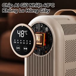 Máy Sấy Giày Thông Minh 4 Ống Khí Tia UV Khử Khuẩn Sấy Nhanh Thêm Tinh Dầu Khử Mùi Luôn Khô Sạch 4