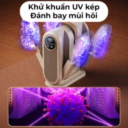 Máy Sấy Giày Thông Minh 4 Ống Khí Tia UV Khử Khuẩn Sấy Nhanh Thêm Tinh Dầu Khử Mùi Luôn Khô Sạch 5