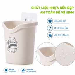 Cốc Đựng Bàn Chải Dán Tường Việt Nhật, Giá Treo Bàn Chải Đánh Răng Nhà Tắm GD270 7