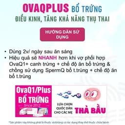 Viên uống Ovaq Plus bổ sung dinh dưỡng cho phụ nữ trước khi mang thai (Hộp 30 Viên) 3