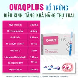 Viên uống Ovaq Plus bổ sung dinh dưỡng cho phụ nữ trước khi mang thai (Hộp 30 Viên) 2