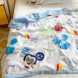 [Top Value] Chăn Trẻ Em Cotton Đũi Disney Cho Bé, Chăn Disney Cho Bé Đi Học Kích Thước 1m1x1m5 4