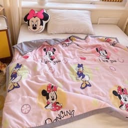 [Top Value] Chăn Trẻ Em Cotton Đũi Disney Cho Bé, Chăn Disney Cho Bé Đi Học Kích Thước 1m1x1m5 3