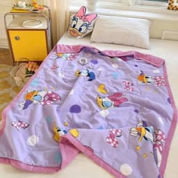 [Top Value] Chăn Trẻ Em Cotton Đũi Disney Cho Bé, Chăn Disney Cho Bé Đi Học Kích Thước 1m1x1m5 7