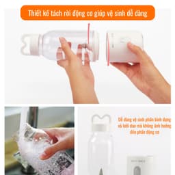 Máy Xay Sinh Tố Cầm Tay MEET JUICE - Máy Say Sinh Tố Mini - Dung tích 500ml Thời Gian Xay Chỉ 30-60s 6