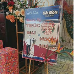 148 - BẢNG CƯỚI MIỀN TÂY/ BẢNG TÊN DÂU RỄ/ BẢNG CHÀO KHÁCH 3