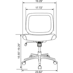 Ghế xoay văn phòng cao cấp Adley/ HP-5007 8