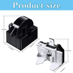 Rơ Le Khởi Động Và Tecmic Bảo Vệ Block Tủ Lạnh - Đủ Dòng Từ 1/2 HP Đến 1/8 HP (Loại 1, 2, 3, 4 Chân) 2