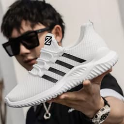 Giày Thể Thao Nam Nữ Sneaker Chạy Bộ Tập Gym Thể Dục Thể Thao Đế Êm Nhẹ Thoáng Khí 2