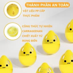 Khử Mùi Tủ Lạnh Lemon Hộp 3 Viên 30g - Khử Mùi Hôi, Kháng Khuẩn, Giữ Thực Phẩm Tươi Lâu, Dùng Cho Ngăn Mát & Ngăn Đông 8