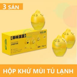 Khử Mùi Tủ Lạnh Lemon Hộp 3 Viên 30g - Khử Mùi Hôi, Kháng Khuẩn, Giữ Thực Phẩm Tươi Lâu, Dùng Cho Ngăn Mát & Ngăn Đông 5