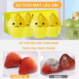Khử Mùi Tủ Lạnh Lemon Hộp 3 Viên 30g - Khử Mùi Hôi, Kháng Khuẩn, Giữ Thực Phẩm Tươi Lâu, Dùng Cho Ngăn Mát & Ngăn Đông 4