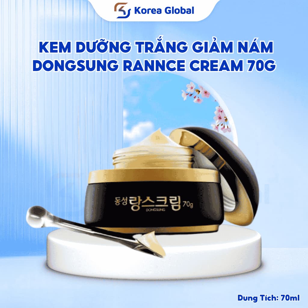 [Hộp Lớn] Kem Dưỡng Trắng Giảm Nám DongSung Rannce Cream 70g – Làm Mờ Thâm Sạm, Dưỡng Da Sáng Mịn Từ Hàn Quốc