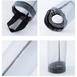 Túi Lưới Đựng Bao Nilon Treo Tường - Giỏ Lưới Đựng Túi Rác Dạng Ống Dài Tiện Lợi - Tặng Móc Dính Trong 3