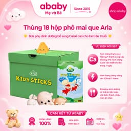 [DATE 7/2027] Thùng 18 hộp Phô mai que Arla Kids Sticks Cho Bé giàu Canxi cho bé >1 tuổi 1
