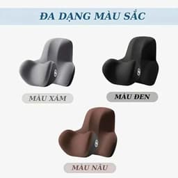 Bộ Tựa Gối Lưng Cao Su Non AWESOME Màu Sắc Trẻ Trung Hiện Đại Phù Hợp Với Ghế Xe Ô Tô Và Văn Phòng 7