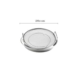 Bộ Khay kèm Vỉ Lưới Lọc Dầu Chất Liệu Inox 304 Cao Cấp Size 20, Dùng Đựng Thực Phẩm, Thức Ăn Chiên Rán Đa Năng 7
