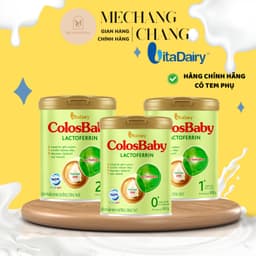 [CHÍNH HÃNG] Sữa Colosbaby Lactoferin đủ số 0+1+2+ 800gr Vitadairy hỗ trợ tiêu hóa đề kháng 5