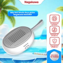 Máy khử khuẩn thực phẩm Nagakawa mini NAG3901, 2 chế độ khử khuẩn, bảo hành 12 tháng 1