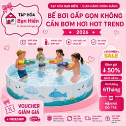 Bể bơi gấp gọn không cần bơm hơi hot tren 2026 mở ra là dùng được ngay 1