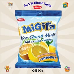Combo Kẹo Cứng Migita Bibica Đủ Vị Gói Nhỏ 70g - HÀNG CHÍNH HÃNG 4
